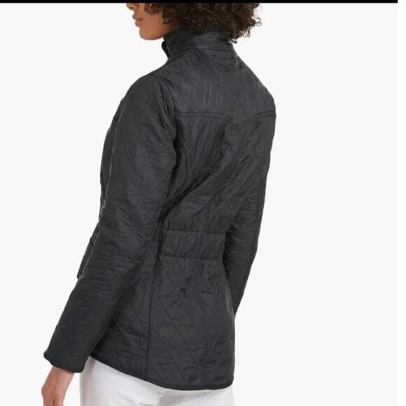 Barbour Cavalry Polarquilt Fleece Lined Jacket in Dark Navy Sz 12 - Picture 2 of 13